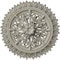 Ekena Millwork Lariah Ceiling Medallion (Canopies up to 1 3/8"), 24 3/4"OD 1 3/8"ID x 3 1/4"P, Pot of Cream Crackle CM24LAPCC - alternate 1